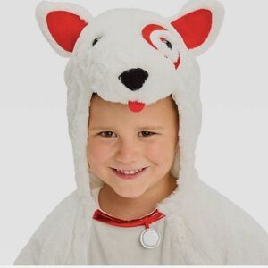 Bullseye 18-24m, 2T-3T, 4T-5T Fuzzy Target Dog Costume